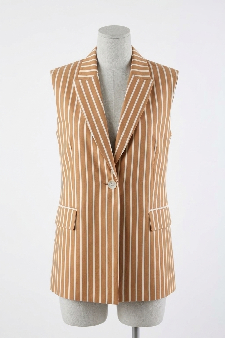NEW DREW brooke vest in coffee tan